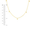 Diamond Bezel Drops Necklace