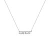 Gothic Cancer Nameplate Necklace