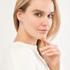 Two-tone Mini Love Knot Stud Earrings on Post Back