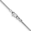 14K White Gold 1.3mm Round Snake Chain