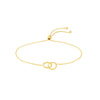 Mini Interlocking Circles Bolo Bracelet