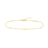 3pt Diamond Bezels and Bars Anklet