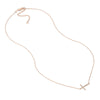 Sideways Cross Necklace with 1/5tcw Diamond