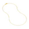 1.30mm Paper Clip Chain with Pear Shape Lobster Lock