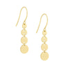 Graduated Disc Dangle Earrings