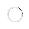 50/50 Sapphire &amp; Diamond Stackable Band