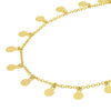 Mini Disc Dangle Adjustable Necklace
