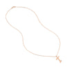 Script 'T' with Diamond Bezel Necklace
