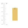 Large Rectangular Engravable Charm