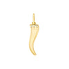Italian Horn Pendant with 1pt Diamond