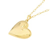 Large Puff Heart Pendant Necklace