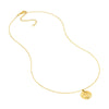 Fluted Paw Print Medallion Necklace
