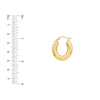 6mm Oval Polished Hoop Earrings