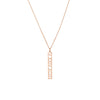 5mm Vertical Roman Numeral Pendant Necklace