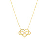 Infinity Open Heart Pendant Necklace