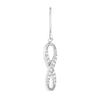 Dangle CZ Infinity Earrings
