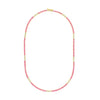 2-1/6tcw Diamond &amp; 8.24ct Pink Sapphire Tennis Necklace