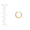 3 Row Diamond Pave Huggies (3/4tcw)