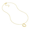 Open Heart Pendant Adjustable Necklace