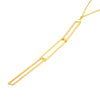 Interlocking Open Rectangles Necklace