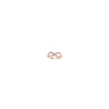 Plated Sterling Silver CZ Infinity Ring