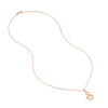 Script 'S' with Diamond Bezel Necklace
