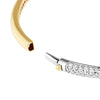 Diamond Pave Teardrop Bypass Bangle