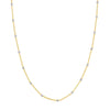 Two-Tone Disco Bead Rolo Chain Necklace
