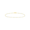 Two-tone Singapore Flat Saturn Chain