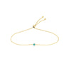 Mini Turquoise Enamel Bezel Bolo Bracelet