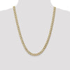 14K 7mm Semi-Solid Curb Link Chain