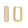 5 Row Pave Diamond Paper Clip Earrings (1-1/2tcw)