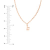Gothic Initial Paper Clip Necklace