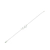 Sterling Silver Infinity Symbol Heart Adjustable Bracelet