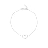 Open Wire Heart Adjustable Bracelet