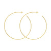 75mm x 1.15mm Hoop Post Earrings
