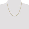 14K 1.7mm Flat Cable Chain