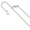 Sterling Silver RH-plated Adjustable 1mm Spiga Chain