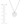 Engravable Disc Pendant Necklace