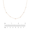 Diamond Bezel and Cluster Stations Necklace