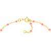Baby Pink Enamel Bead Piatto Chain
