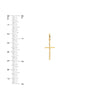 Polished Cross Pendant with Rounded Edges