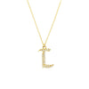 Diamond Gothic 'L' Necklace