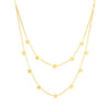 Double Strand Star Station Adj. Necklace