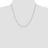 14K White Gold .9mm Box Chain