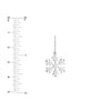 Polished Snowflake Earrings on Fish Hook