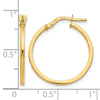 14K Polished Hoop Earrings