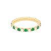 Emerald &amp; Diamond Eternity Band (1/2tcw)