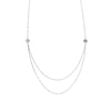 Graduated Hammered Mariner Chain Necklace