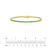3.60ct Green Tsavorite Straight Tennis Bracelet